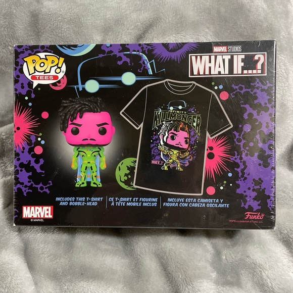 Funko POP! Tees Marvel Studios What If...? Killmonger Target Exclusive Large - Picture 1 of 2